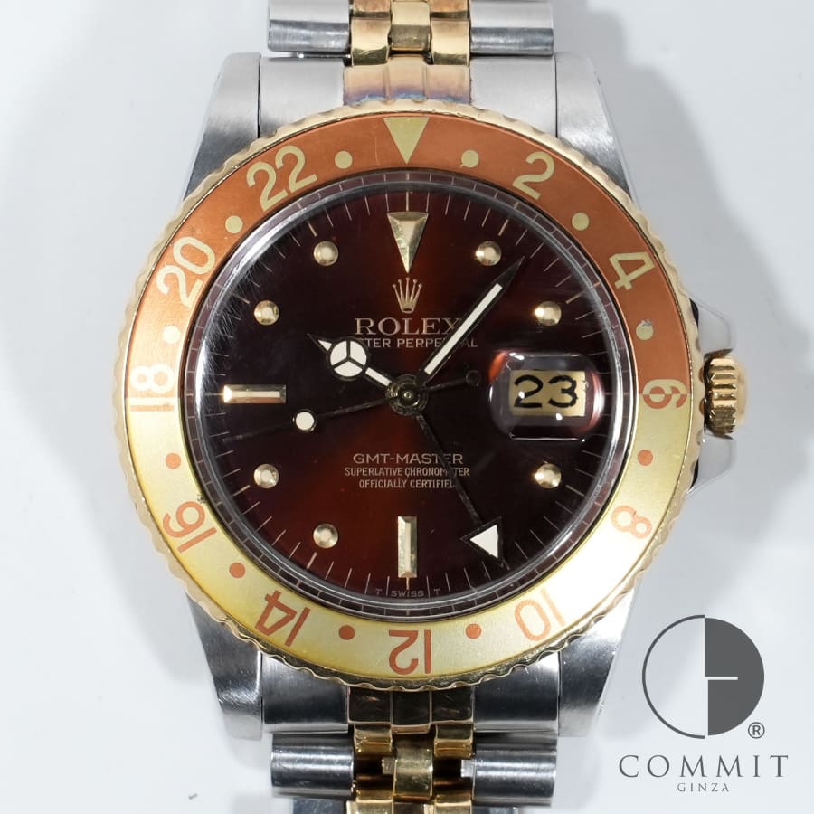 Other - ロレックス GMTマスター Ref.16753 ステンレススチール/イエローゴールド ブラウン文字盤 ジュビリーブレスレット ヴィンテージ 【中古】【腕時計】【送料無料】