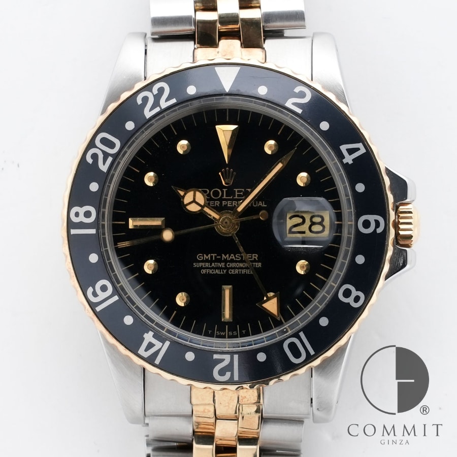 ロレックス GMTマスター Ref.1675/3 ステンレススチール/イエローゴールド ブラック文字盤 ジュビリーブレスレット 【中古】【腕時計】【送料無料】