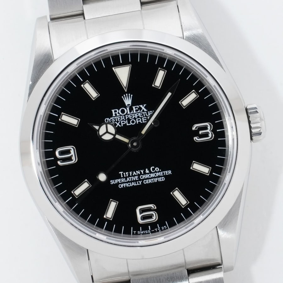 ロレックス エクスプローラーI ティファニー Ref.14270 ステンレススチール ブラック文字盤 オイスターブレスレット セ commit-ginza-10004867 コミット銀座 楽天市場店 サンプル画像2