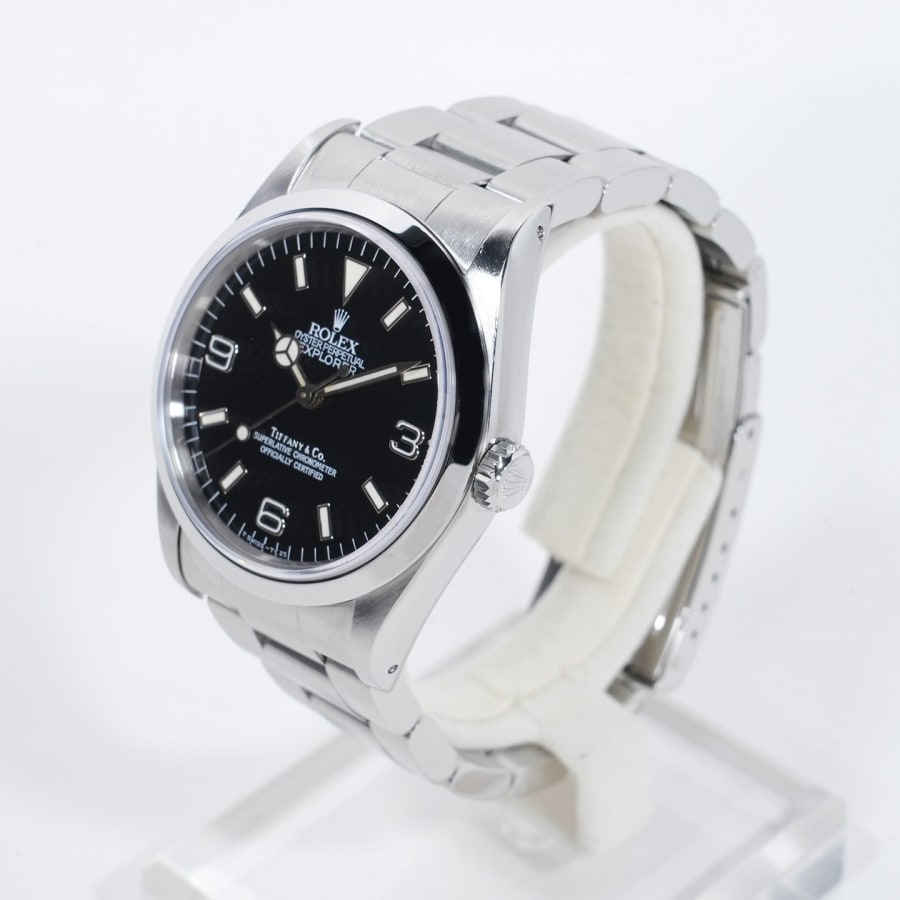 ロレックス エクスプローラーI ティファニー Ref.14270 ステンレススチール ブラック文字盤 オイスターブレスレット セ commit-ginza-10004867 コミット銀座 楽天市場店 サンプル画像3