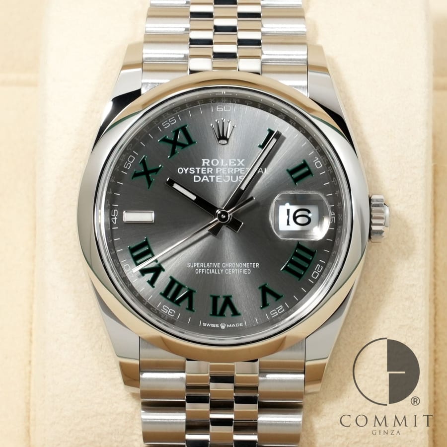 樂天商城 - ロレックス デイトジャスト36 Ref.126200 ステンレススチール スレートローマン文字盤 ジュビリーブレスレット 【未使用】【腕時計】【送料無料】
