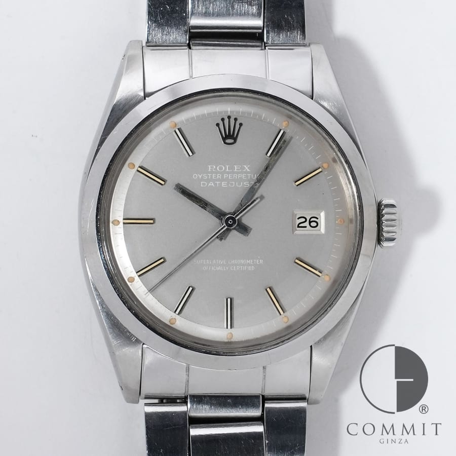 樂天商城 - ロレックス デイトジャスト Ref.1600 ステンレススチール グレー文字盤 ヴィンテージ 【中古】【腕時計】【送料無料】