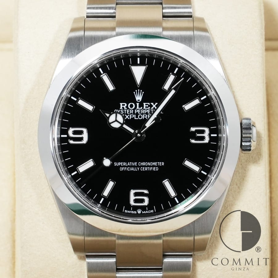 ロレックス エクスプローラー40 Ref.224270 ステンレススチール ブラック文字盤 オイスターブレスレット 【美中古】【腕時計】【送料無料】