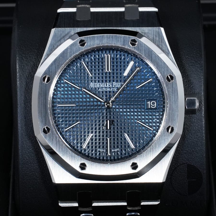 乐天商城 - オーデマピゲ ロイヤルオーク エクストラ シン Ref.15202ST.OO.1240ST.01.A ステンレススチール ブルー文字盤 【美中古】【腕時計】【送料無料】