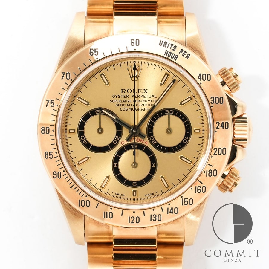 乐天商城 - ロレックス デイトナ エルプリメロ Ref.16528 イエローゴールド シャンパン文字盤 【中古】【腕時計】【送料無料】