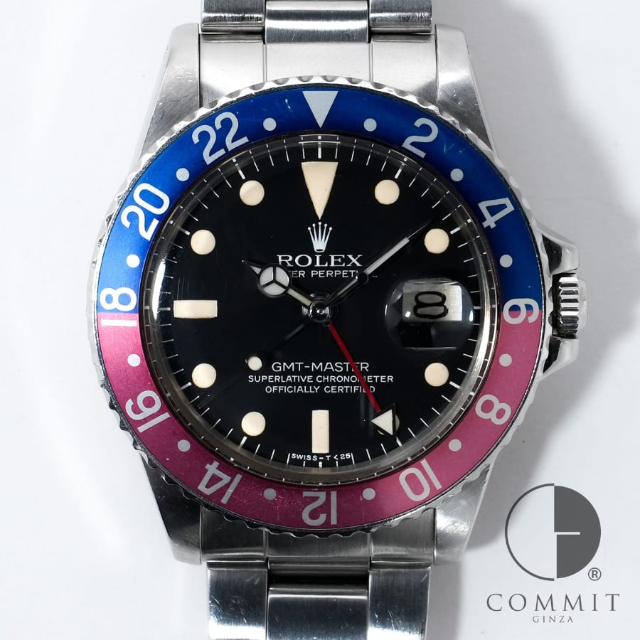 乐天商城 - ロレックス GMTマスター Ref.1675 ステンレススチール ブラック文字盤 オイスターブレスレット ヴィンテージ 【中古】【腕時計】【送料無料】
