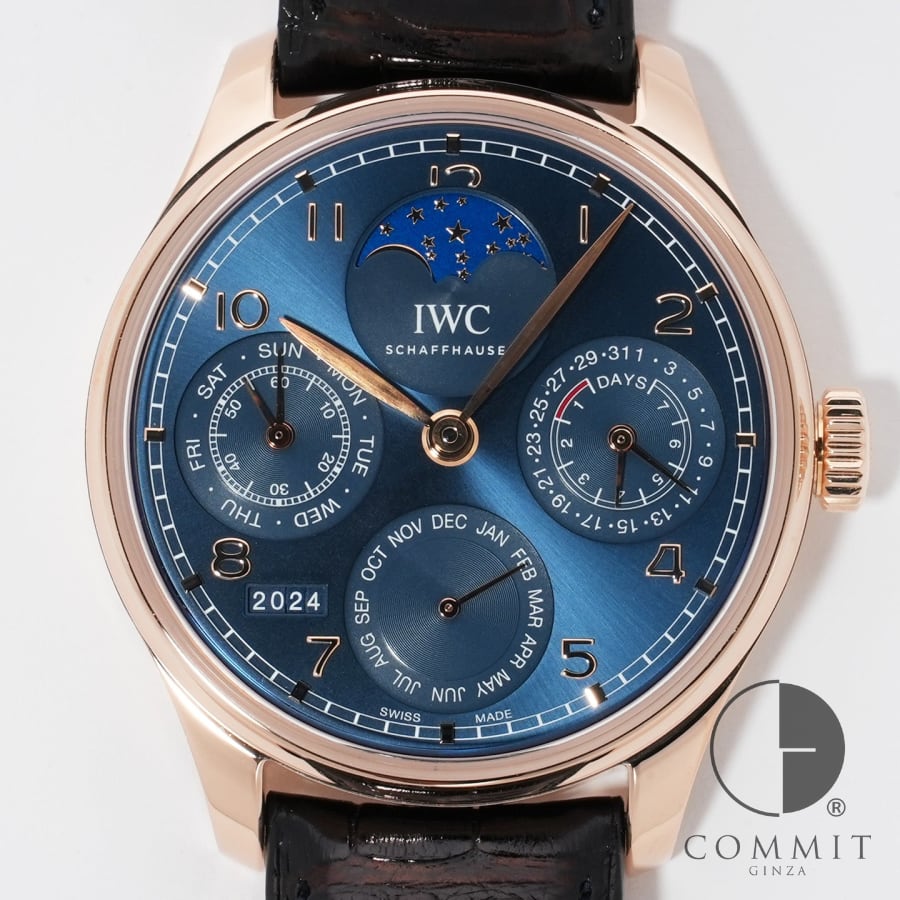 其它 - IWC ポルトギーゼ パーペチュアルカレンダー Ref.IW503312 18 ct Armor Gold® ブルー文字盤 【美品】【腕時計】【送料無料】