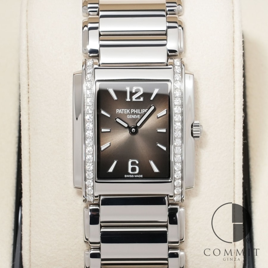 パテックフィリップ Twenty-4 Ref.4910/1200A-010 ステンレススチール グレー文字盤 【美品】【腕時計】【送料無料】