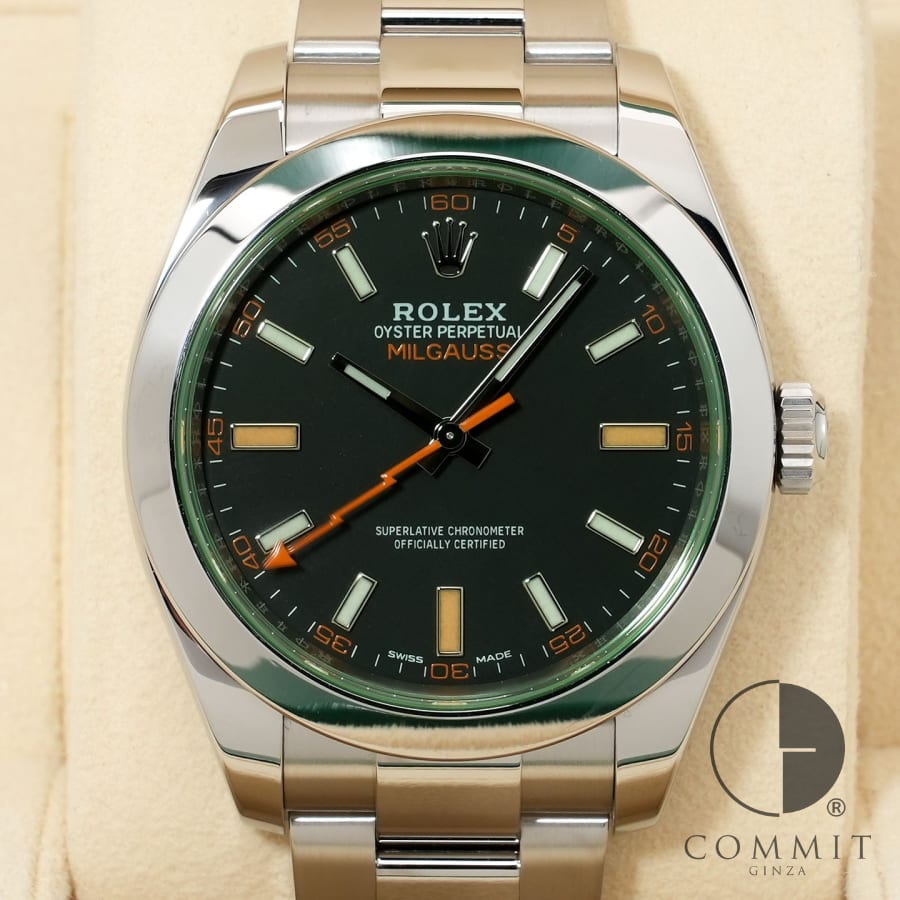 ロレックス ミルガウス Ref.116400GV ステンレススチール ブラック文字盤 【中古】【腕時計】【送料無料】