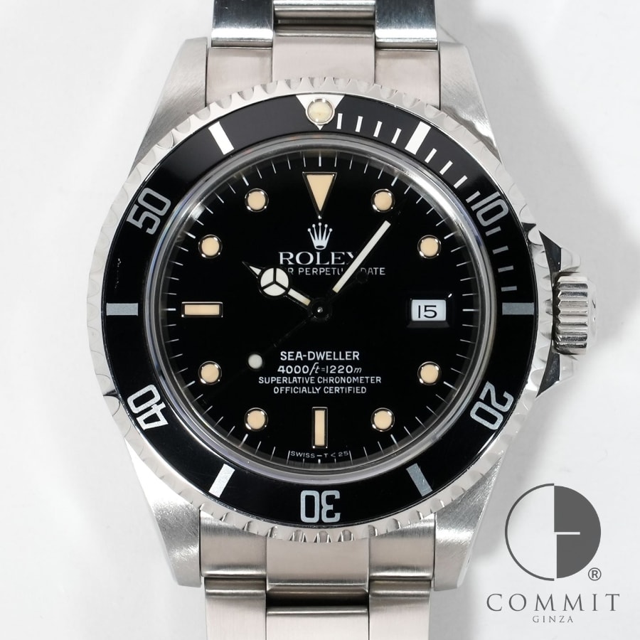 ロレックス シードゥエラー Ref.16600 ステンレススチール ブラック文字盤 セミヴィンテージ 【中古】【腕時計】【送料無料】