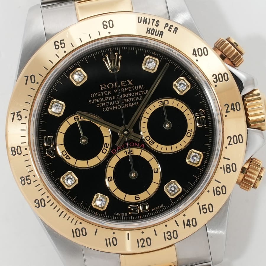 コミット銀座 楽天市場店のロレックス デイトナ エルプリメロ Ref.16523G ステンレススチール/イエローゴールド ブラック文字盤 セミヴィンテージ 【中古】【腕時計】【送料無料】｜アングル2