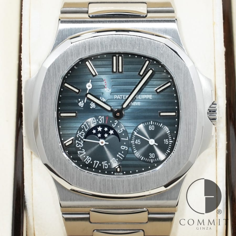 パテックフィリップ ノーチラス プチコンプリケーション Ref.5712/1A-001 ステンレススチール ブルー文字盤 【中古】【腕時計】【送料無料】