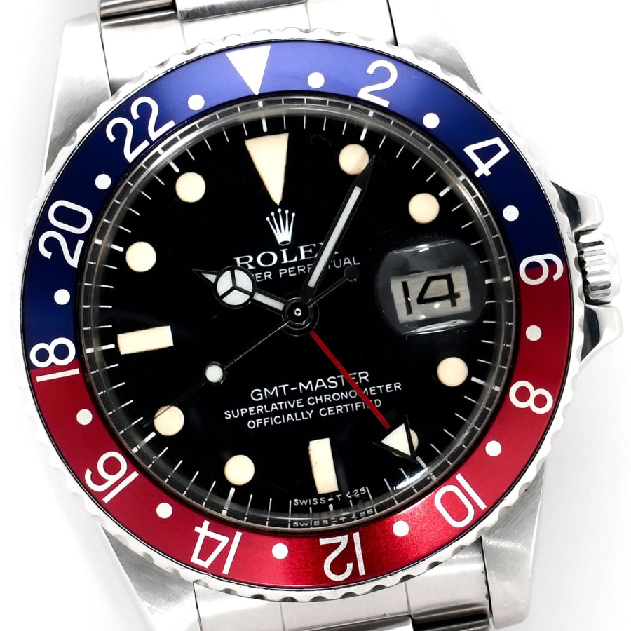 ロレックス GMTマスター Ref.1675 ステンレススチール ブラック文字盤 オイスターブレスレット ヴィンテージ 中古 腕 commit-ginza-10006171 コミット銀座 楽天市場店 サンプル画像2