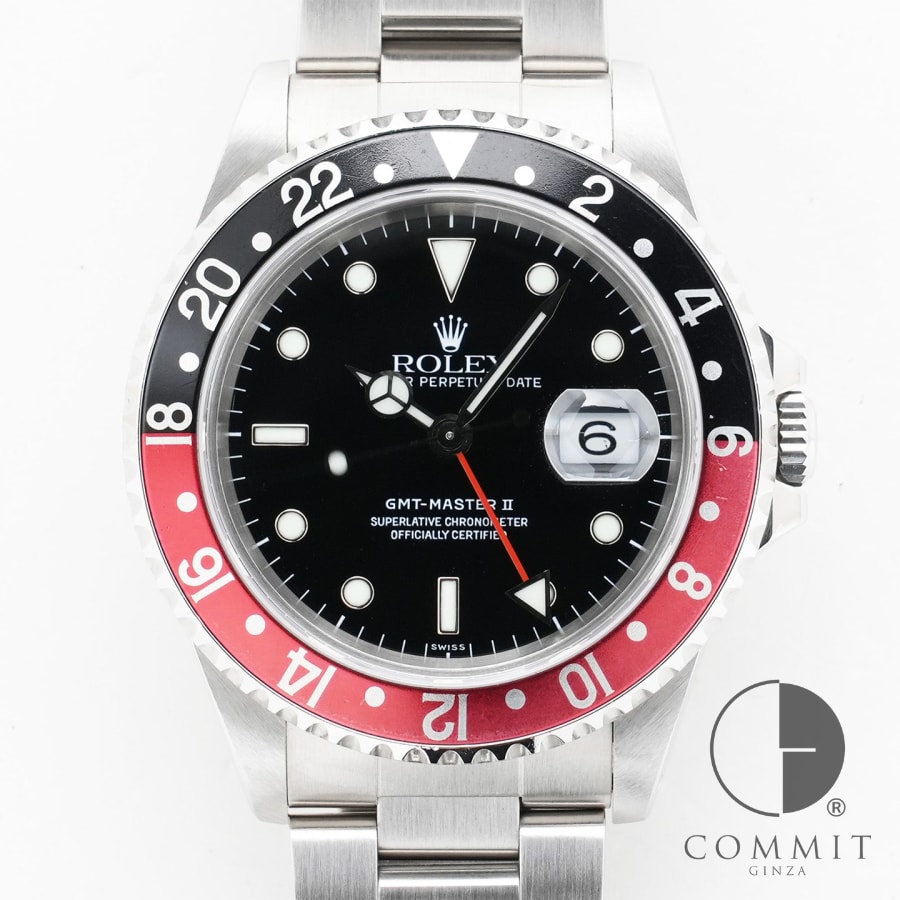 ロレックス GMTマスターII Ref.16710 ステンレススチール ブラック文字盤 オイスターブレスレット 中古 腕時計 commit-ginza-10006411 コミット銀座 楽天市場店 パッケージ画像