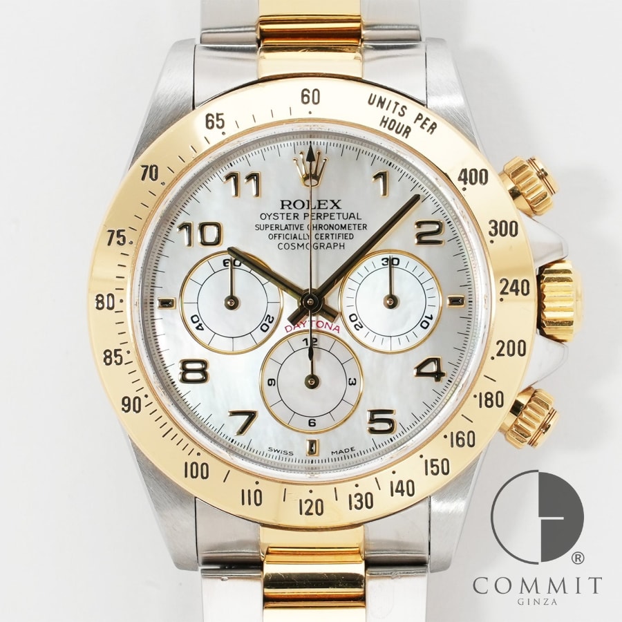 ロレックス デイトナ エルプリメロ Ref.16523NA ステンレススチール イエローゴールド ホワイトシェルアラビア文字盤 commit-ginza-10006913 コミット銀座 楽天市場店 パッケージ画像
