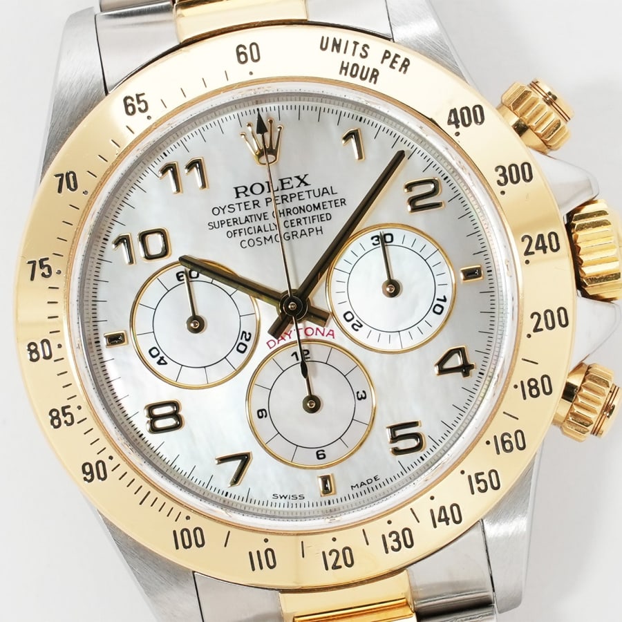 ロレックス デイトナ エルプリメロ Ref.16523NA ステンレススチール イエローゴールド ホワイトシェルアラビア文字盤 commit-ginza-10006913 コミット銀座 楽天市場店 サンプル画像2