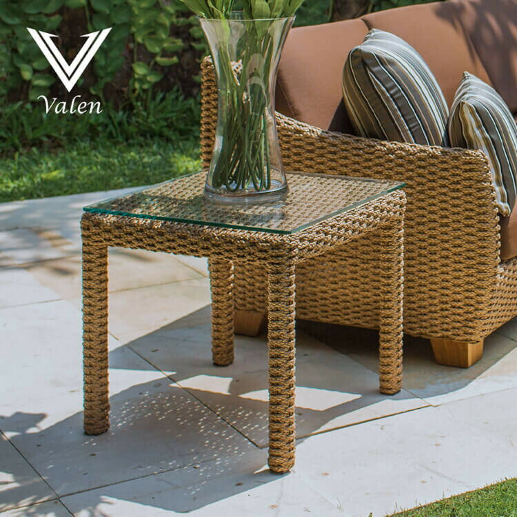 サイドテーブル シンセティックヒヤシンス アウトドア家具 ガーデン家具 アジアン