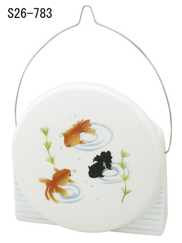 丸蚊遣器 金魚 蚊遣り器 蚊取り線香入れ 国産 和雑貨 置物 オブジェ 飾り物 置き物 レトロ 和風 和モダン 和室 和柄 ノスタルジック おしゃれ 可愛い お洒落 きんぎょ