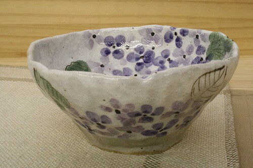 花の詩/あじさい預け鉢 薬味皿 調味料皿 日本製 陶器 和食器 小付 和風 レトロ 和モダン 和テイスト 国産 おしゃれ 調味料入れ お漬物皿 料亭 旅館 取り...