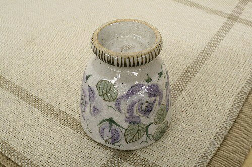 バラ園・紫　湯呑