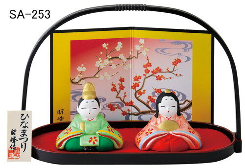 楽天市場】雛人形 友禅座り雛 花飾り 手作りちりめん細工 和雑貨