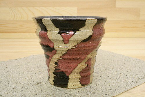 国産 さざ波　ロックカップ（紅） 陶器 湯呑 和食器 和風 和モダン おしゃれ コップ 日本製