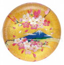 玻璃 箸置き(桜富士) 5ヶ入 ひな人形柄 お箸置き ガラス製 おはしおき 和風 和食器 和モダン 和雑貨 レトロ 風流 料理演出 和食 料亭 旅館 和テイスト...