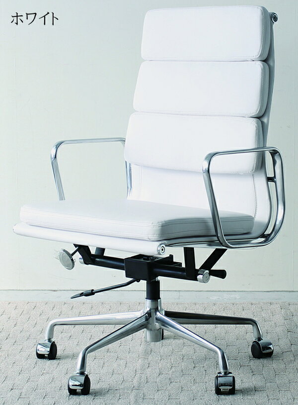 ワークチェア デスクチェアー キャスター オフィスチェア パソコンチェア デザイナーズ イームズアルミナムグループチェアソフトパッドハイバック おしゃれ 北欧 モダン ミッドセンチュリー レトロ [2]