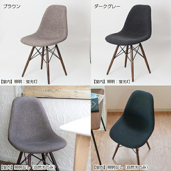 ダイニングチェア 1脚 食卓椅子 椅子 イス いす デザイナーズ イームズ アームシェルチェアDAW DBR脚ファブリック リプロダクト おしゃれ 北欧 モダン ミッドセンチュリー レトロ [3]