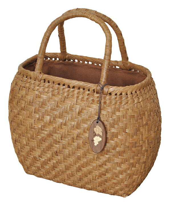 削皮 網代編 6mm 山葡萄 かごバッグ かぶせ 内布付 バッグ おしゃれ 高級感 レディース 編み込み ミニトート 手提げ 鞄 カバン シンプル 女性 ミニバッグ 和風 レトロ 大人