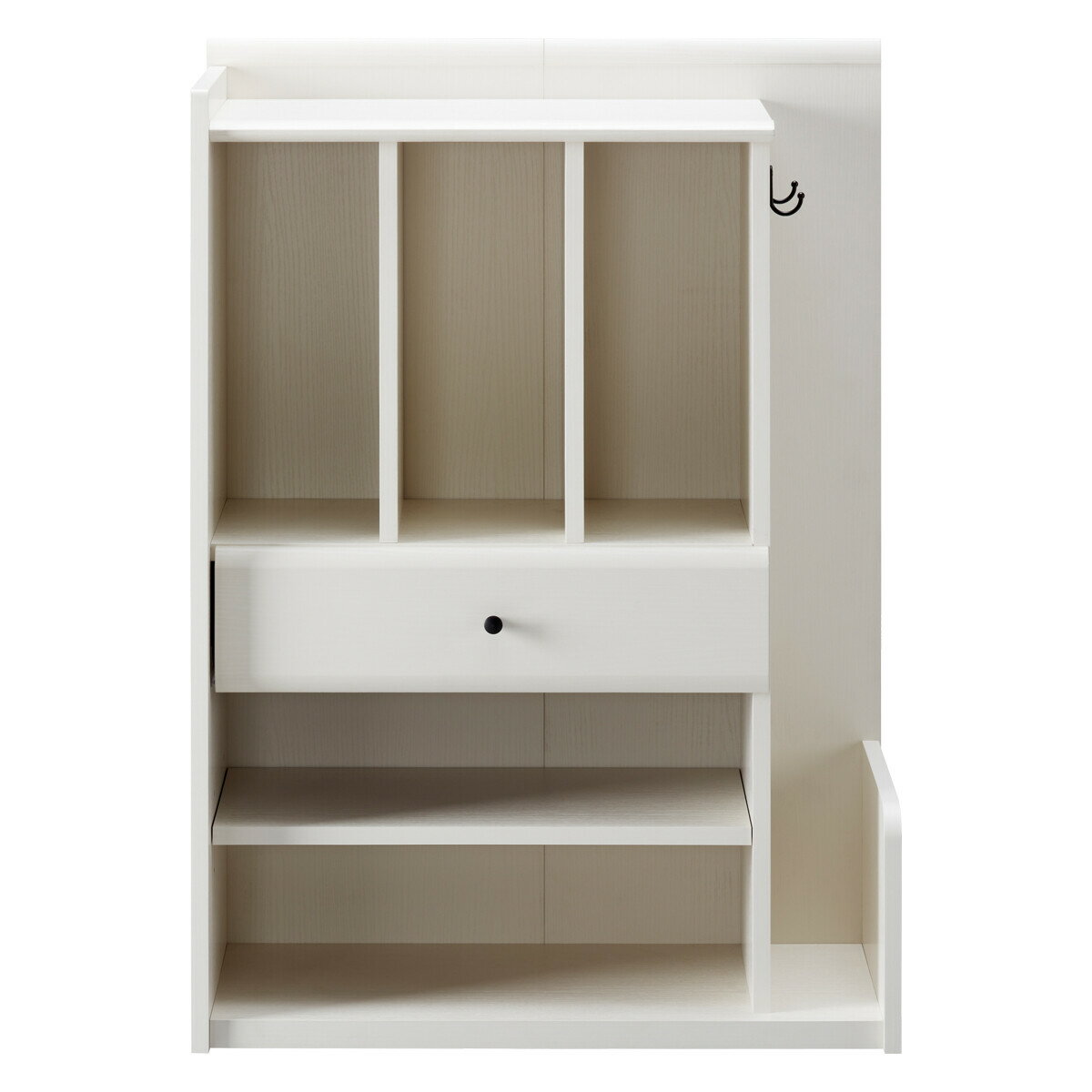 ランドセルラック ホワイト キャスター付き スリムリビング収納家具 子供用 キッズルーム ジュニア ランドセル収納 本棚 収納ワゴン おかたづけラック