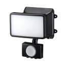 YAZAWA(ヤザワ) LEDセンサーライト 乾電池式 6W白色LED×1灯 リモコン付 SLR3LEB