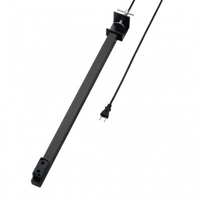 YAZAWA（ヤザワ）　展示バー　引っ掛けシーリングタイプ　500mm　ブラック　TV50CBK