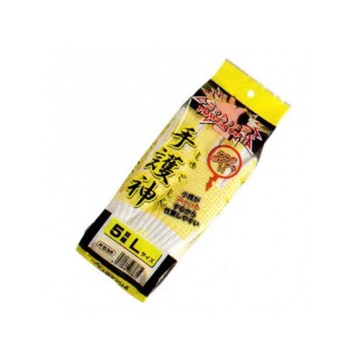 勝星産業 手護神 厚手タイプ 5双組 サイズ：L ＃535L 手袋 滑りにくい すべり止め 作業用手袋 現場作業 軍手