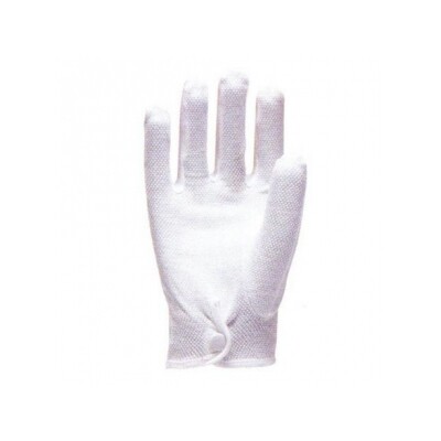 作業用手袋 ノンスリップ（ボタン付） 極薄タイプ サイズ：L ＃200L 滑り止め 滑りにくい DIY 軽作業 ..