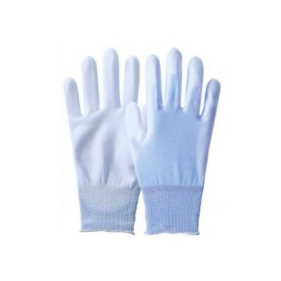 作業用手袋 フィットライナー（背ヌキ加工） 極薄タイプ 3双組 サイズ：M 青 ＃371M 農作業 園芸作業 ガーデニング DIY 軽作業 仕事用 薄手 薄い