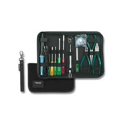 ツールキット 14点セット L255×W150×H50mm ストラップ付 KS−04