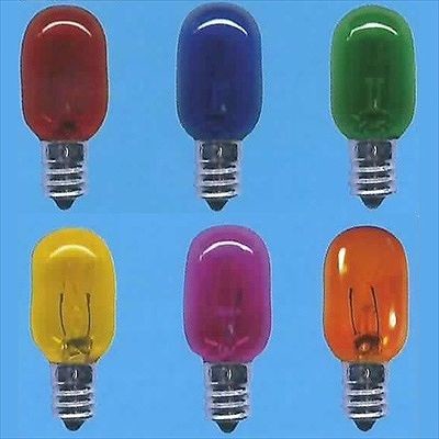 ナツメ球　T20カラー　透明レッド　E12　ナツメT20E12110V10WCR