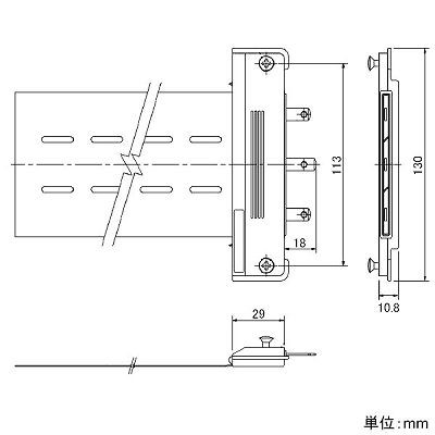 パナソニック F型ブランチ ケーブル長2m 上・下面保護シート付 20A 300V NE23112