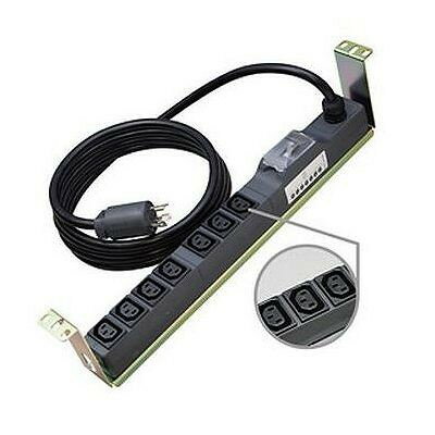 200Vコンセント19インチラック橫取付用金具付C13×7個(gè)口安全ブレーカVCTケーブル1mL6?20P付 ME8710TA1
