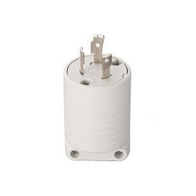 接地2P 30A引掛プラグ L6−30P準拠 30A 125V 白 MH7173W