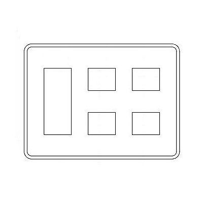 MLエレガントプレート 7個用（3＋2＋2） MLE1037−322