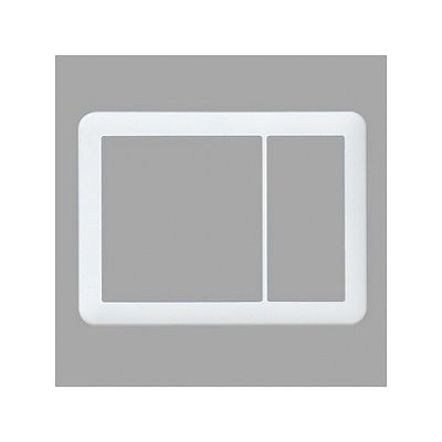 パナソニック スイッチプレート ラウンド 3連（2連接穴＋1連）用 ホワイト WTC7123W