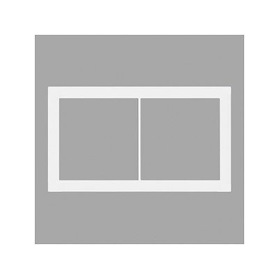 パナソニック スイッチプレート スクエア 4連（2連接穴＋2連接穴）用 ホワイト WT8124W