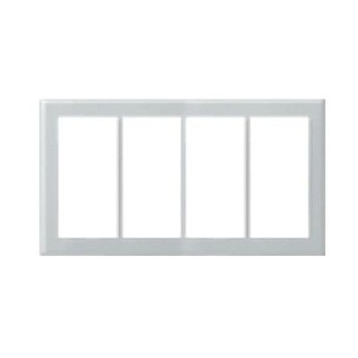 パナソニック 新金属スイッチプレート2型 4連用 WTC9204