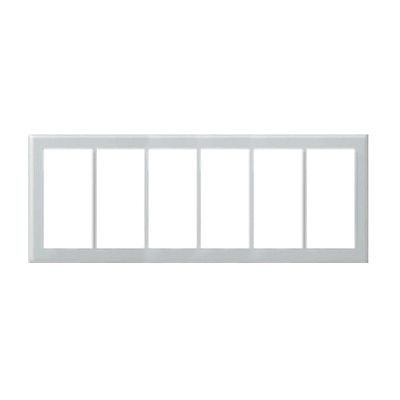 パナソニック 新金属スイッチプレート2型 6連用 WTC9206