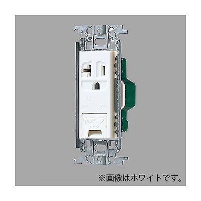 パナソニック 15A・20A兼用埋込アースターミナル付接地コンセント 金属取付枠付 20A 125V グレー WTF19..