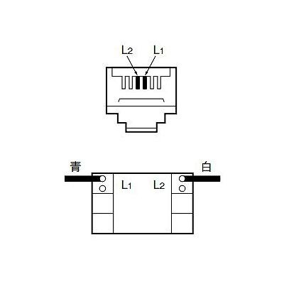 パナソニック 埋込テレホンモジュラジャック 6極2心 ホワイト WNT15629W [3]
