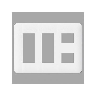 パナソニック コンセントプレート 3連用 8コ用 ラウンド ホワイト WTF7008W