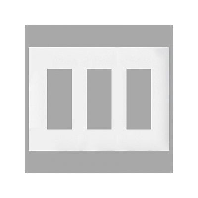 パナソニック コンセントプレート 3連用 9コ用 スクエア ホワイト WTF8009W